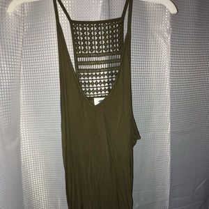 olive green old navy tank
